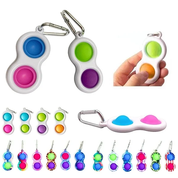 2PCS Simple Dimple Keychains 1