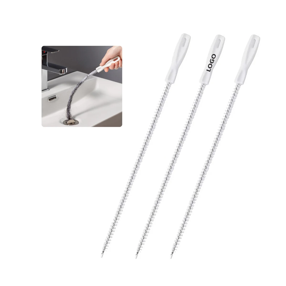 Flexible Drain Hair Cleaning Brush 1