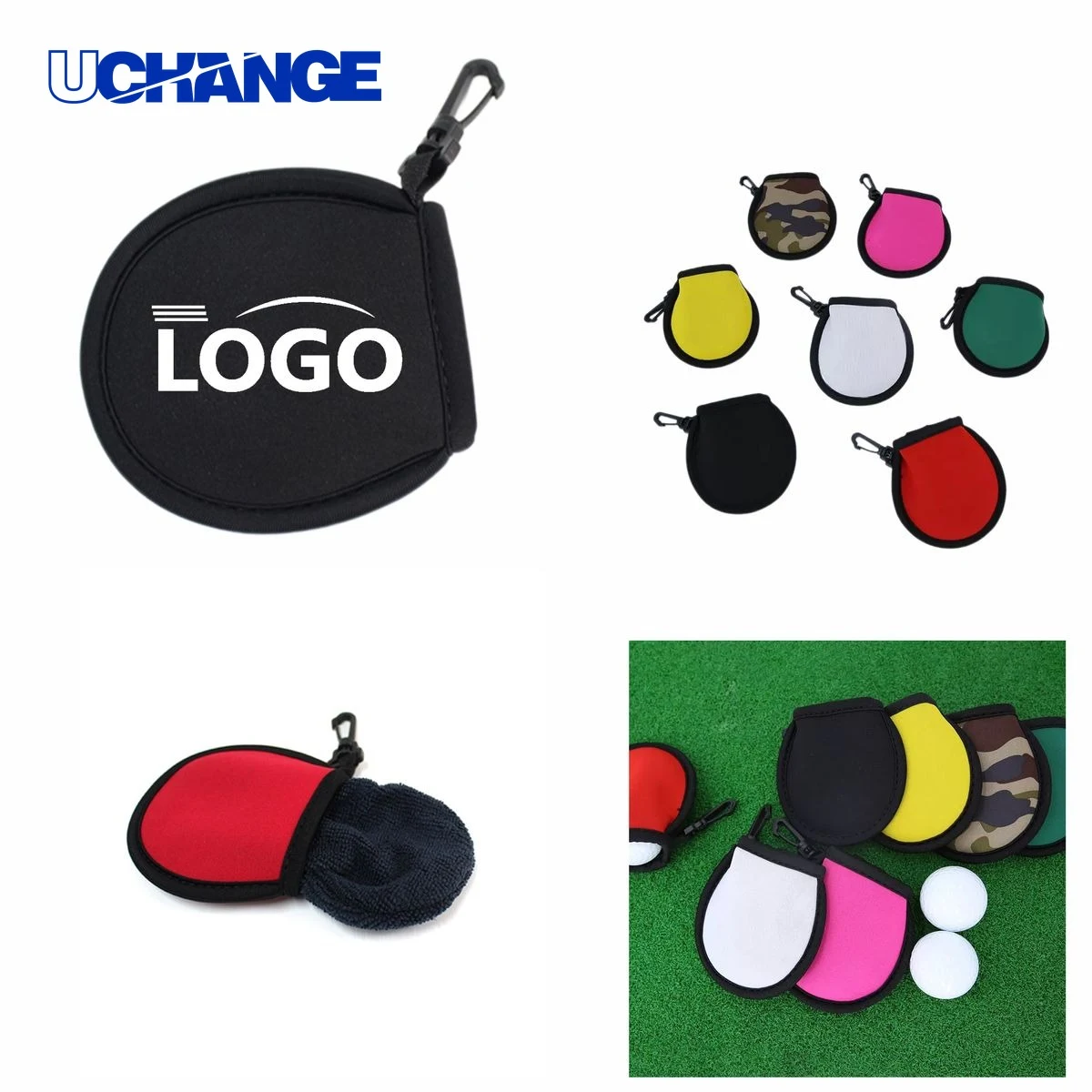 Portable Pocket Golf Ball Cleaner Pouch for Sports 1