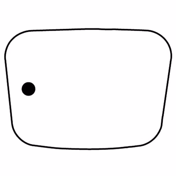 Trapezoid 4 Key Tag - Spot Color