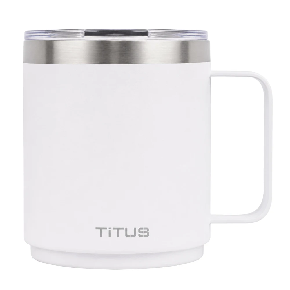 Premium 10 oz TiTUS® Double Wall Stainless Steel Insulated Stackable Mug 1