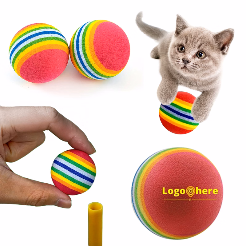 Eva Practice Golf Balls Foam Bouncy Cat Toys