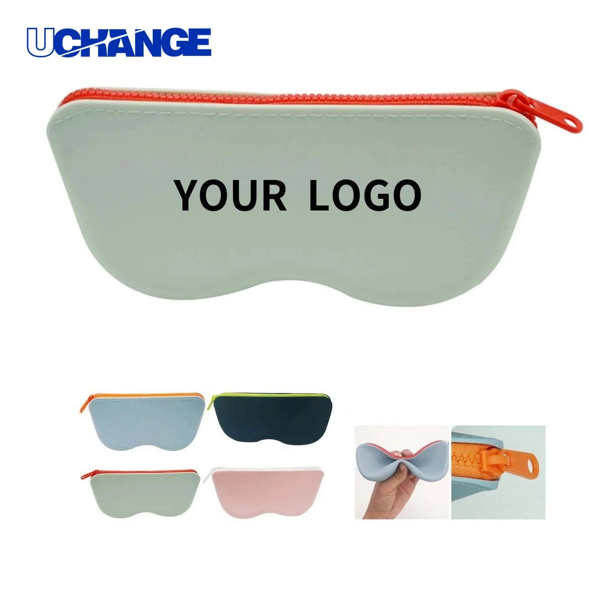 Silicone Glasses Case with Zipper 1