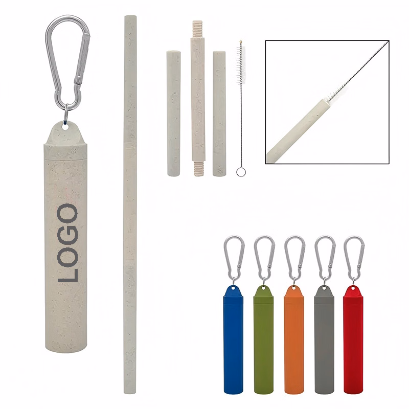 Buildable Wheat Straw Kit W/ Carabiner