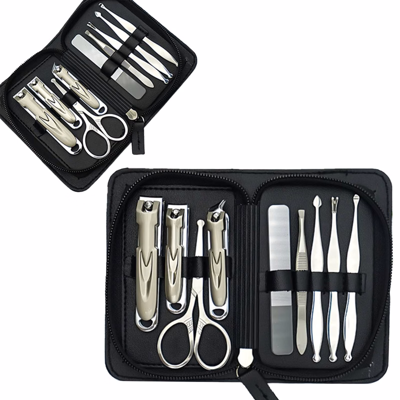 9 In 1 Stainless Steel Manicure Set
