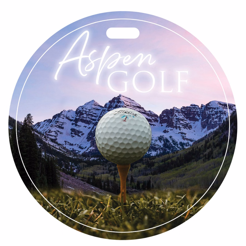 Golf Bag Tag, Round