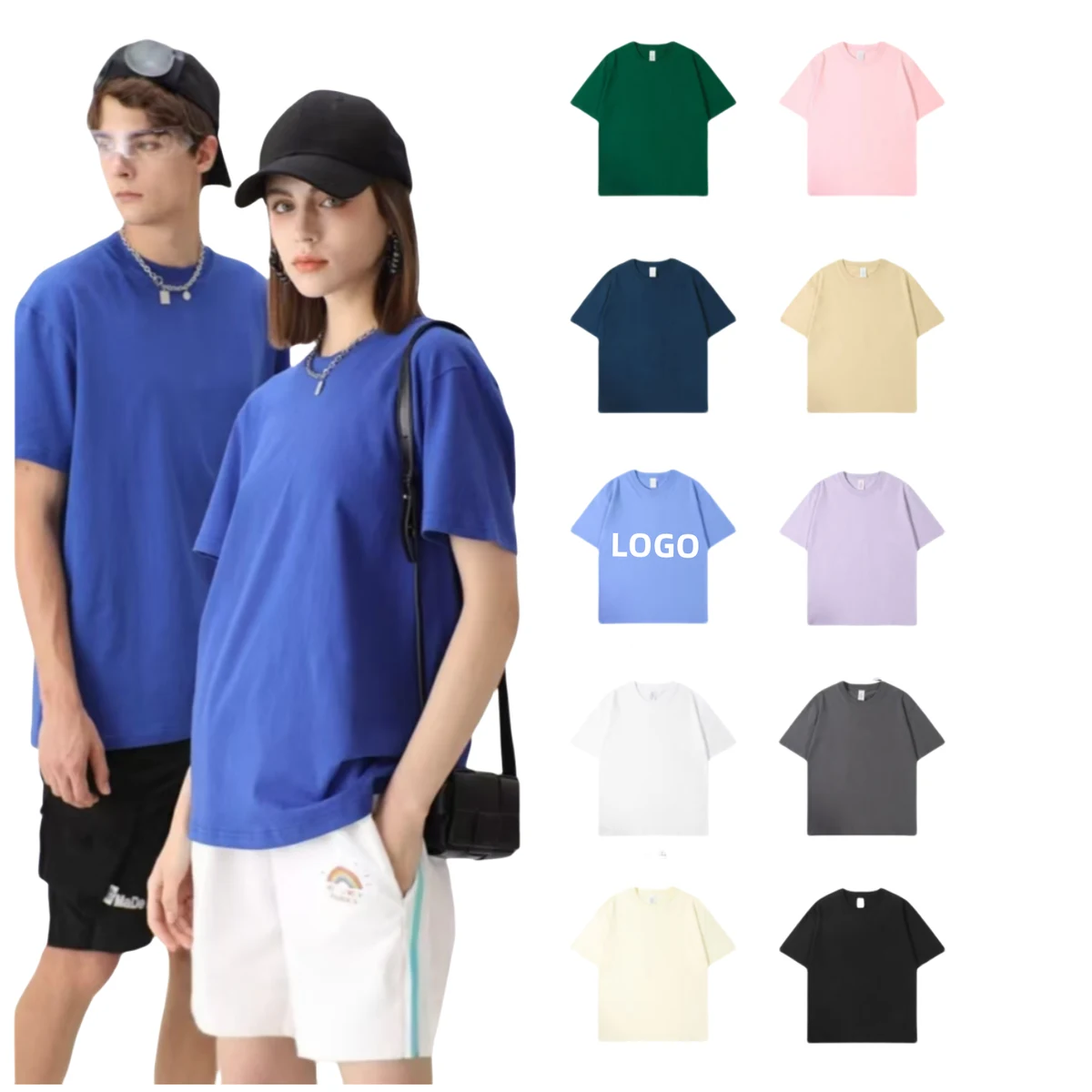 Custom Unisex 230g Heavy Duty Cotton T-shirt For Summer 1