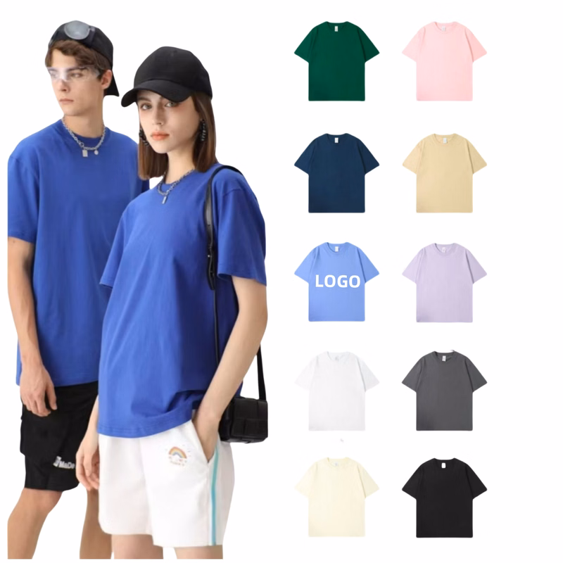 Custom Unisex 230g Heavy Duty Cotton T-shirt For Summer