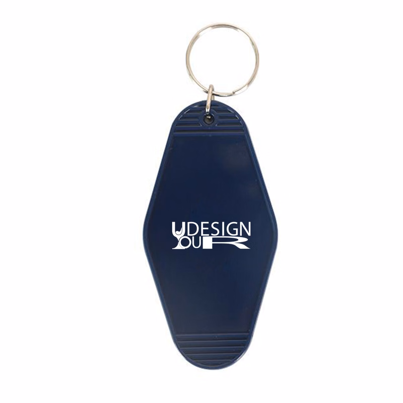 Vintage Motel Keychain - Customizable Retro Style