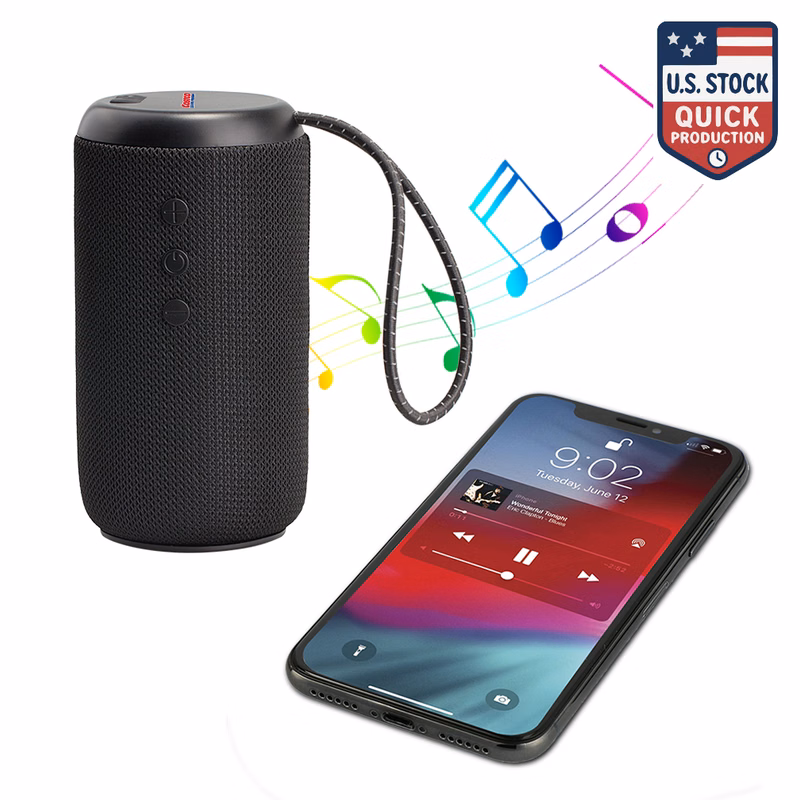 SonicWave IPX7 Waterproof Bluetooth Speaker – 5000mAh Battery, 12-Hour Playtime