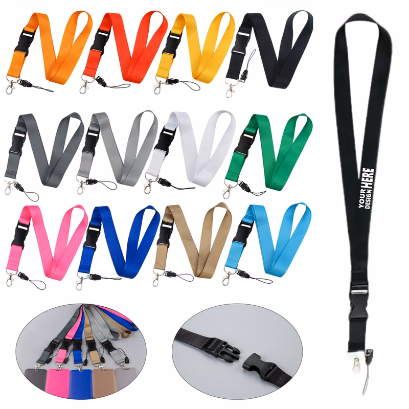 Buckle-Release Badge Holder Sublimated Lanyard