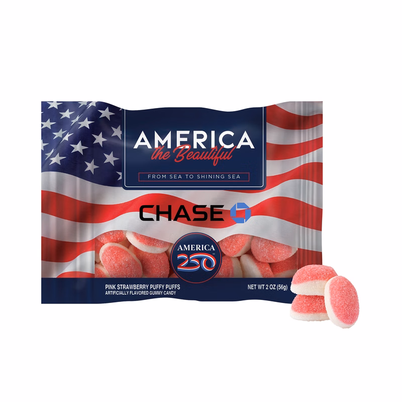 America 250- 2oz. Digibag™-Strawberry Puffs