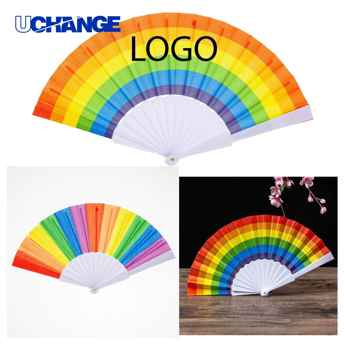 9" Colorful Promotional Hand Fan 1