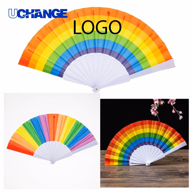 9" Colorful Promotional Hand Fan
