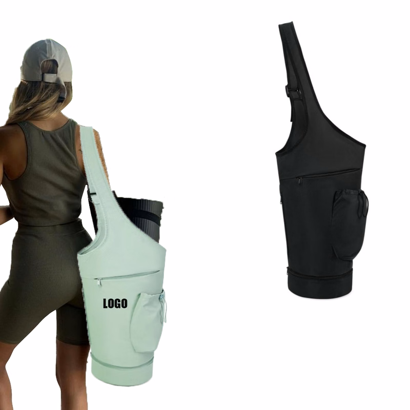 Yoga Mat Carrier Holder Bag with Waterproof Wet Pocket