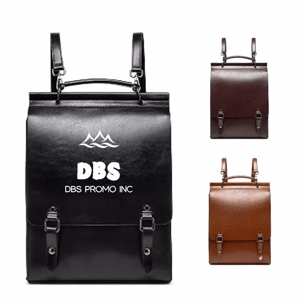 Vegan Leather Backpack For Women