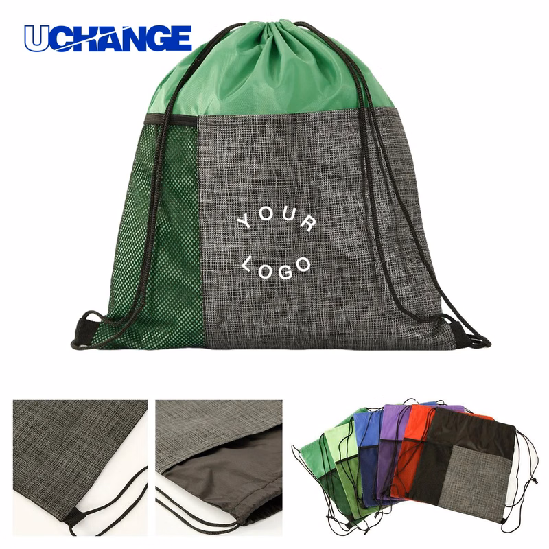 Drawstring Sport Backpack Bag Lightweight Foldable Design