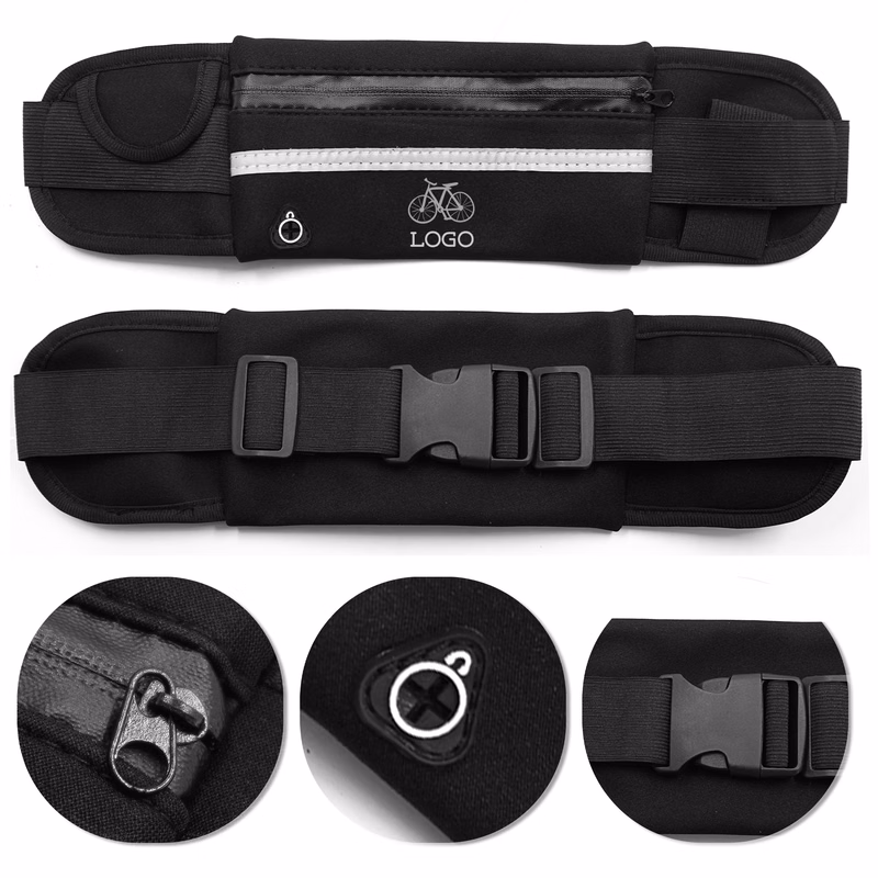 MOQ 50 Waterproof Waist Bag with Water Bottle Holder