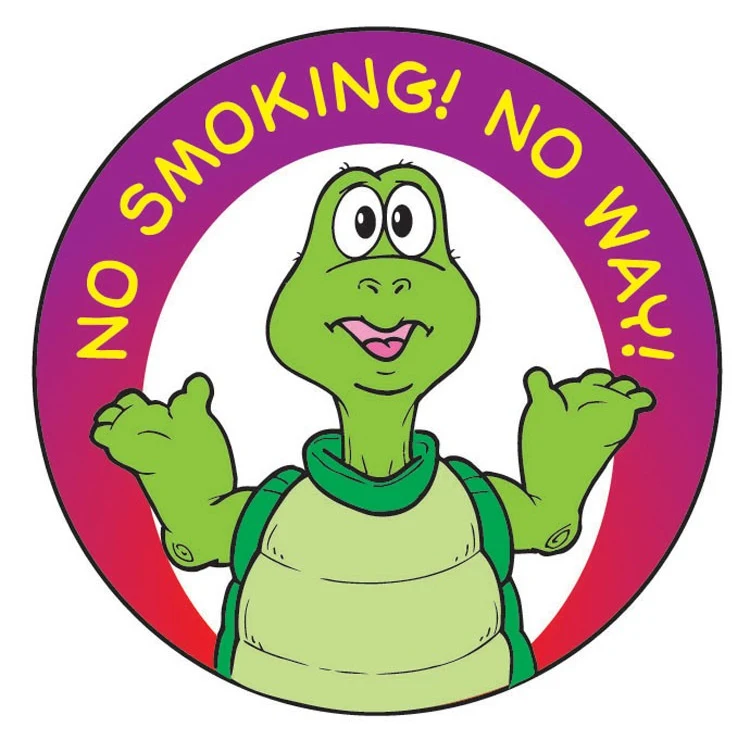 STICKERS - No Smoking! No Way! Sticker Roll 1