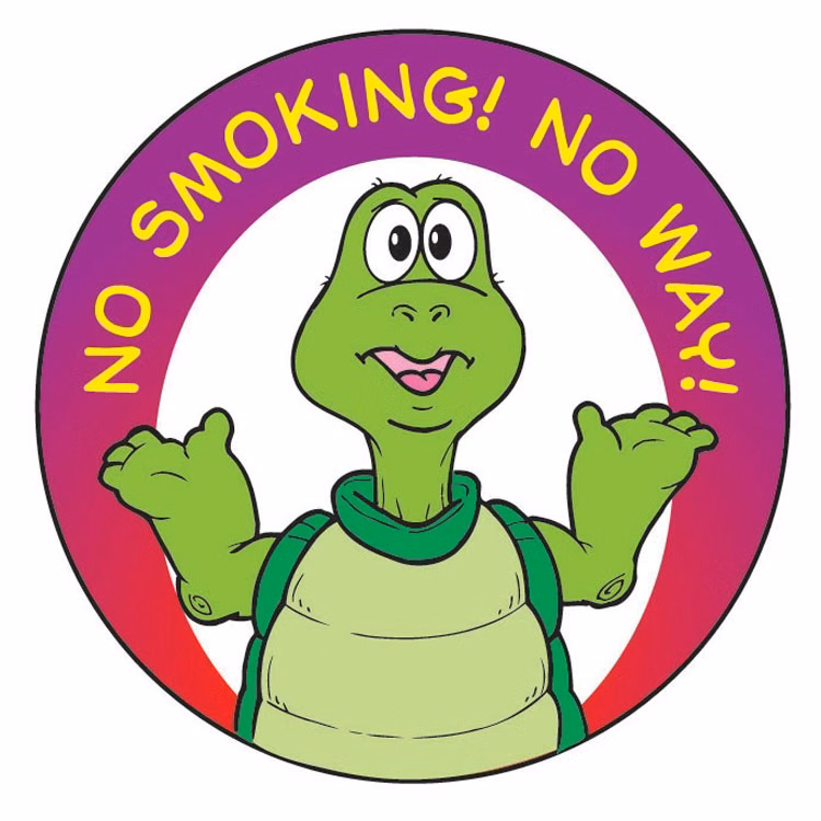 STICKERS - No Smoking! No Way! Sticker Roll