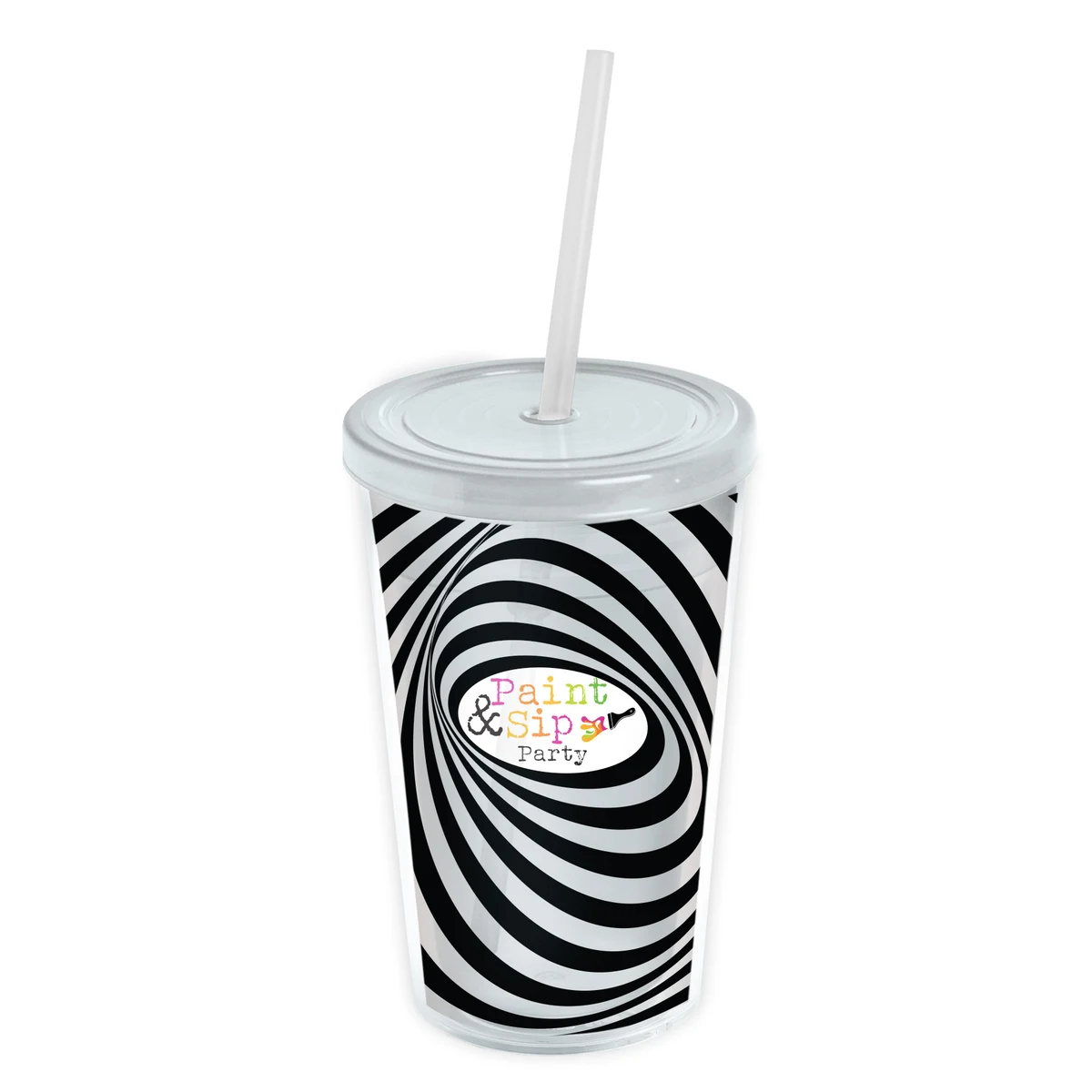 16 oz. Transparent Sentinel Tumbler with Clear Full Color insert 1