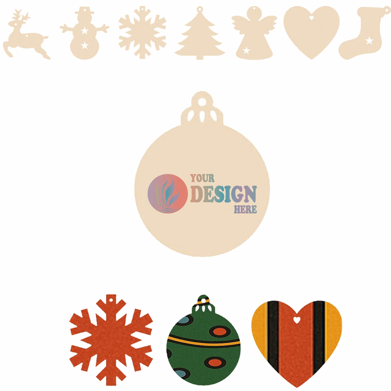 Custom Wood Christmas Ornament