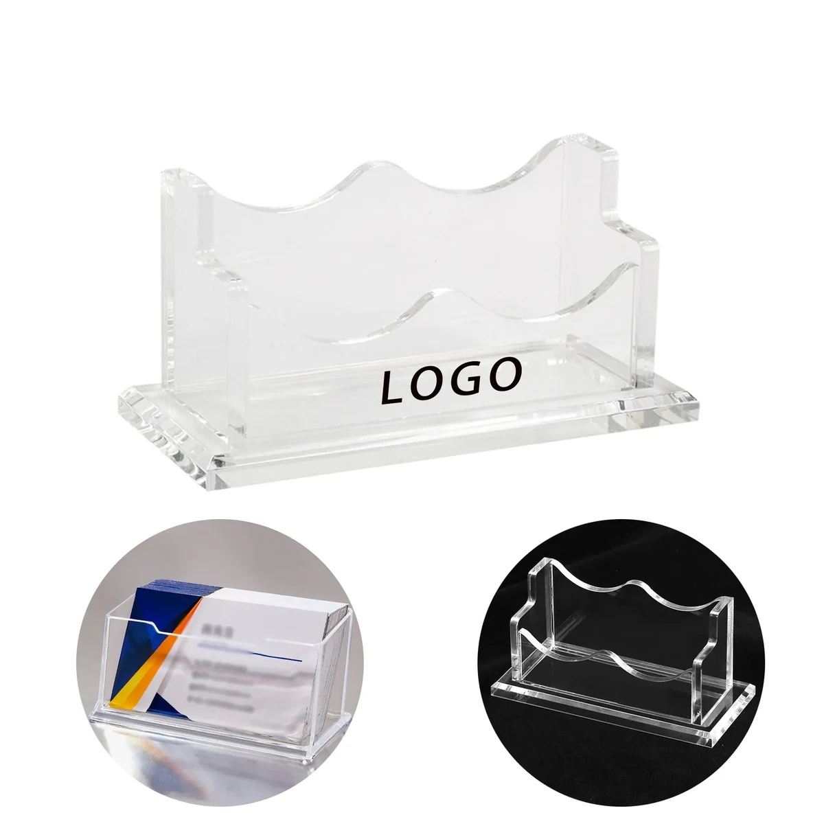PMMA Business Card Case With Logo For Corporate,Finance 1