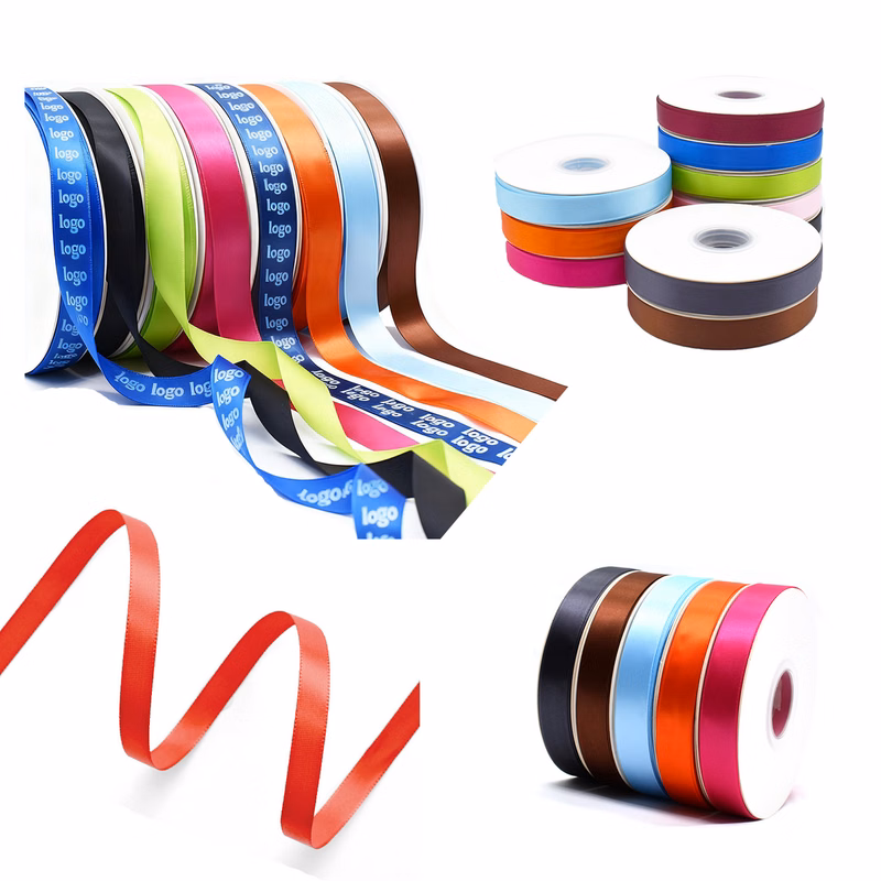 Colorful Double-sided Polyester Bouquet Ribbon