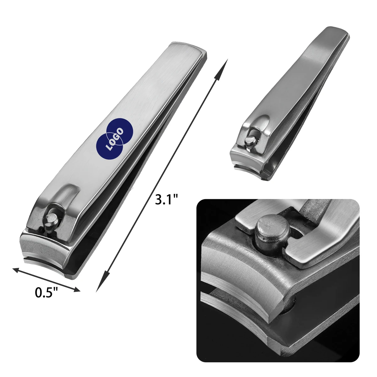 Stylish Stainless Steel Nail Clippers 1