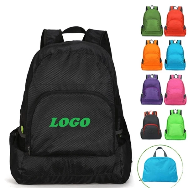Custom Packable Lightweight Travel Backpack Water-Resistant — Compact Hiking & Shopping Bag 1