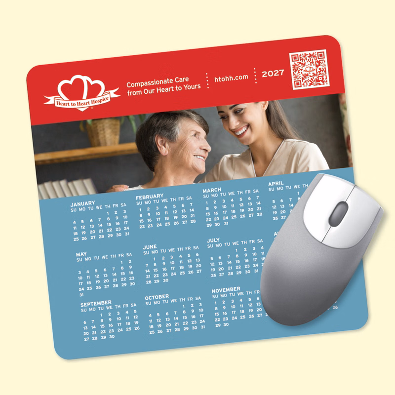 Origin'L Fabric 7.5"x8"x1/4" Calendar Mouse Pad
