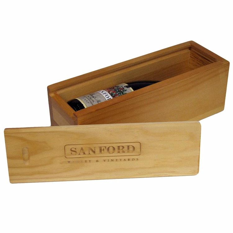 Split Bottle Wine Box, 10.62 x 3.62 x 3.50"