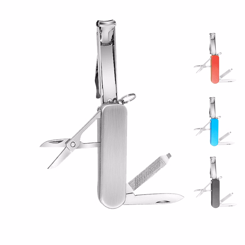 Foldable Multifunction Nail Clipper Keychain