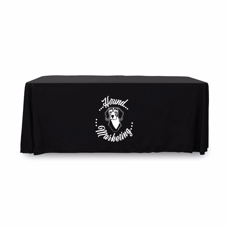 6 ft.Throw PolyPoplin™ Table Cover (WHITE LOGO ONLY)