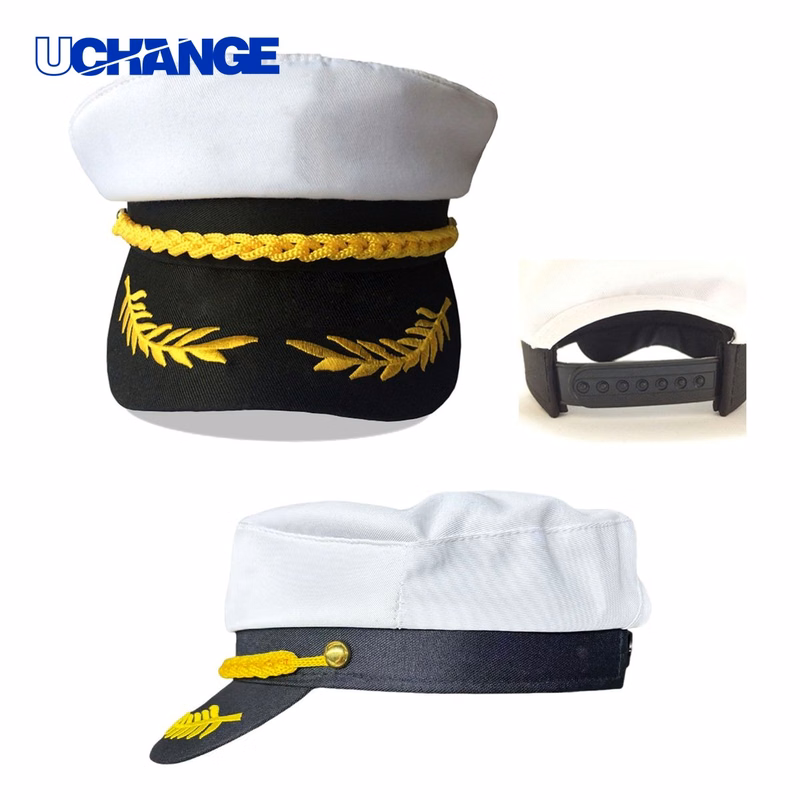 Captain Costume Hat Navy Marine Admiral for Costume Use