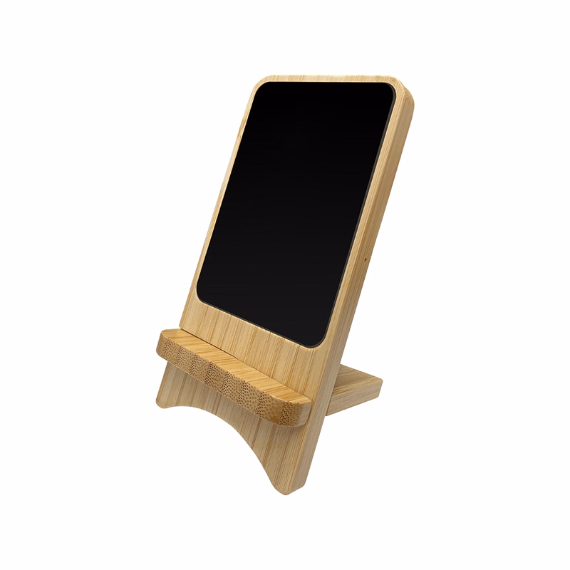 Aurora  Light-up Bamboo Wireless Charger Stand