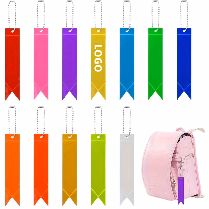 Reflective PVC Streamer Keychain