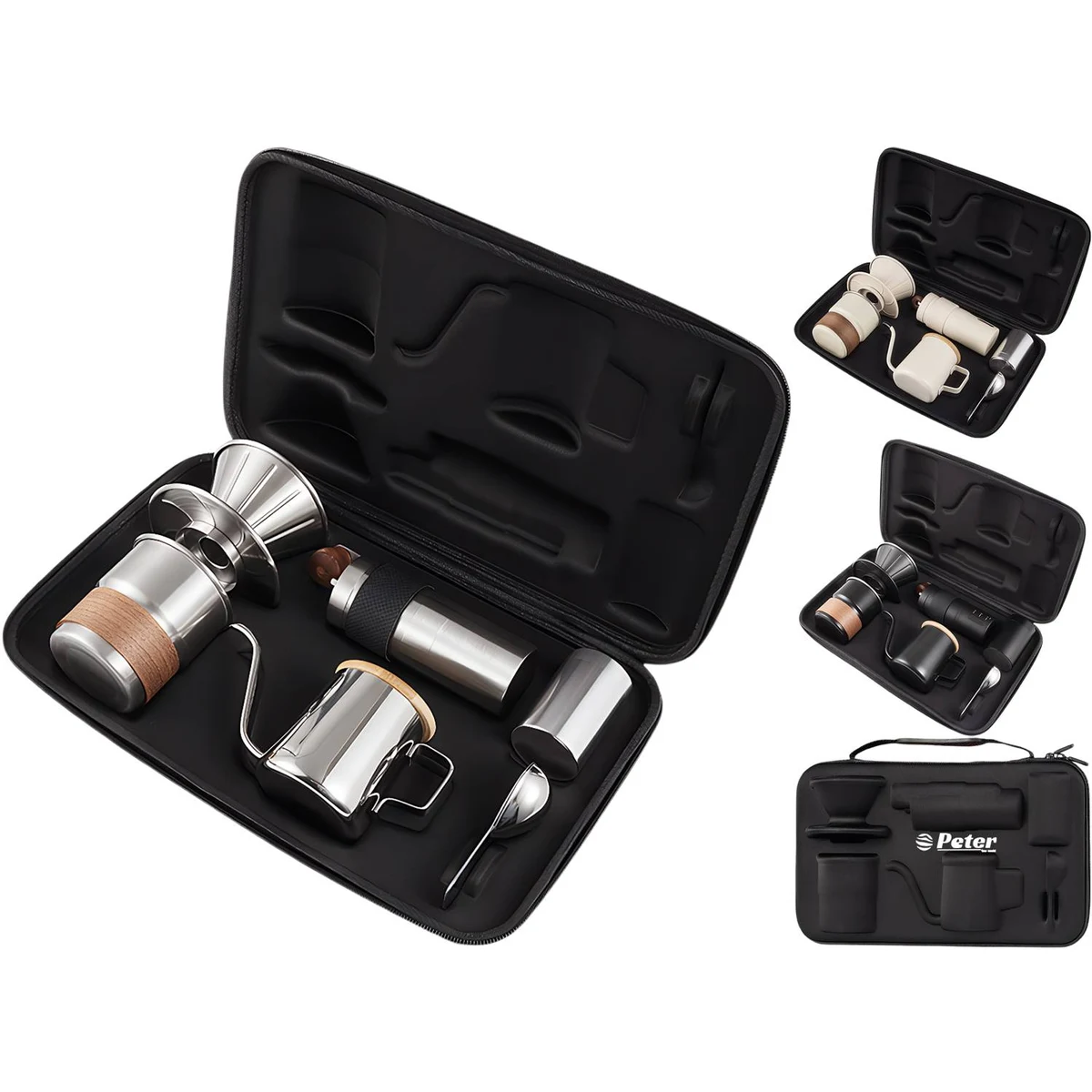 6PCS Pour-Over Coffee Set w/ Case 1