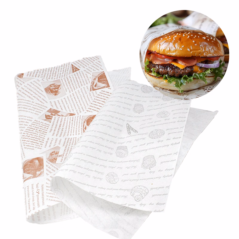 Hamburger Wrapper Paper MOQ 1000