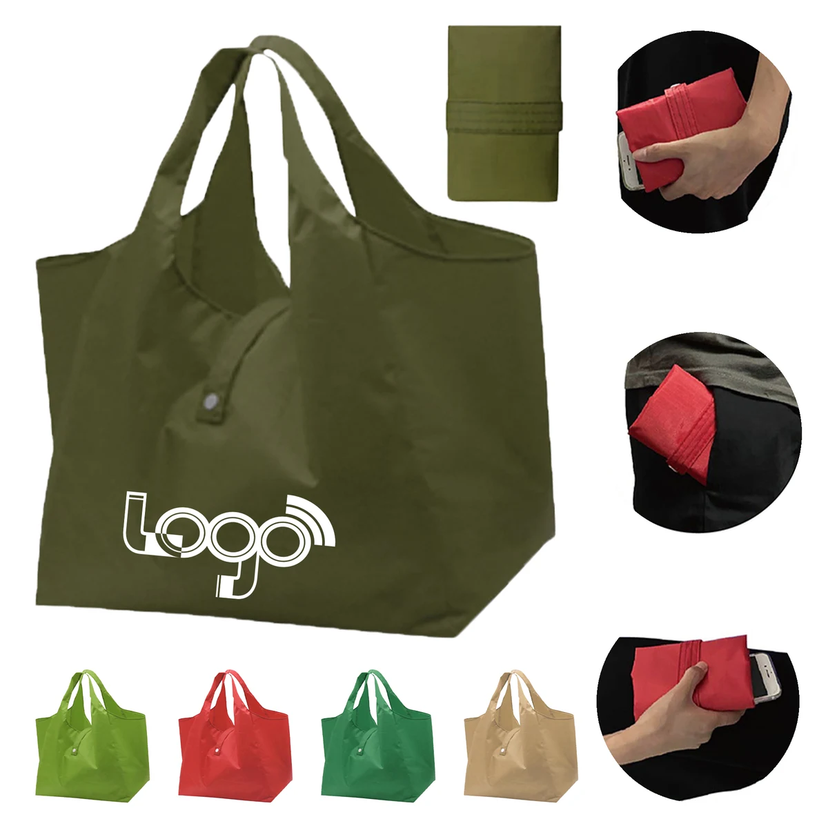Durable Oxford Shopping Bag With Reinforced Handles, custom tote bag with logo imprint 1