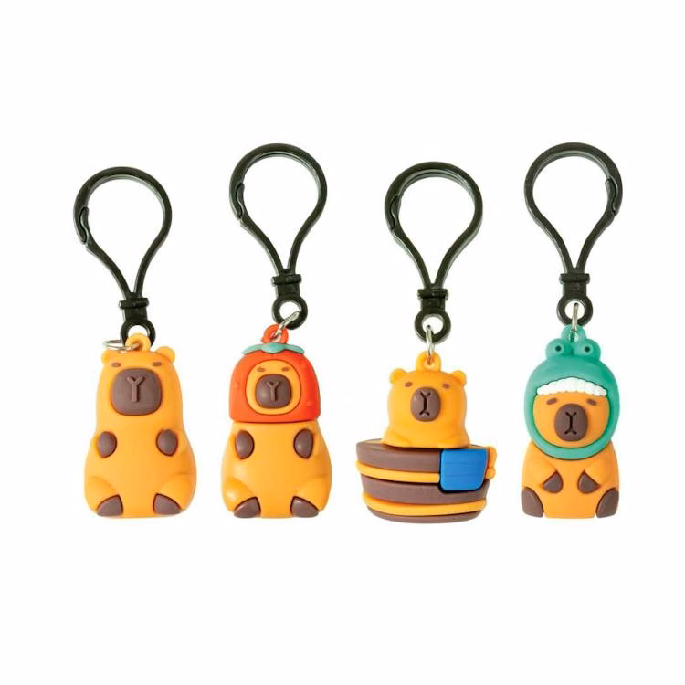 Capybara Backpack Buddy Keychain - Assorted