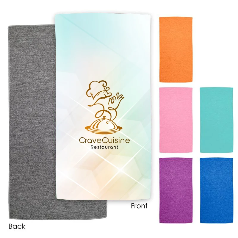 12" x 24" Dye Sublimated Microfiber Towel 1