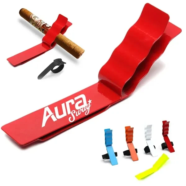Custom Magnetic Metal Cigar Holder with Strong Grip — Golf Course Accessory 1
