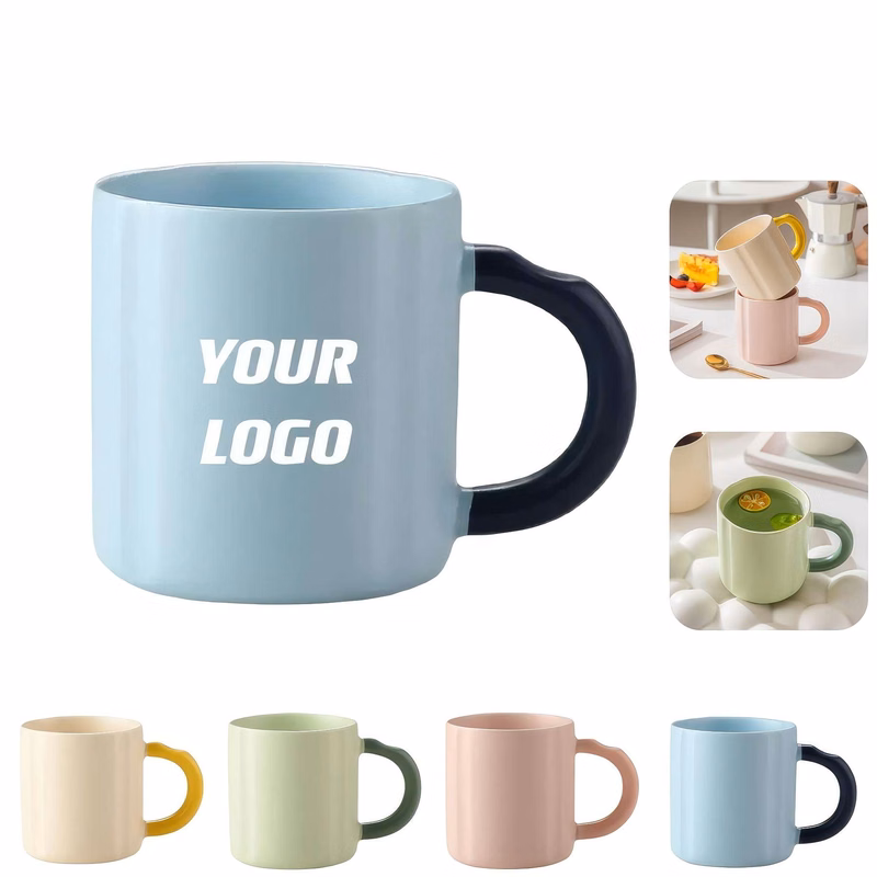 Custom 12 oz  Morandi Color Creamic Cup
