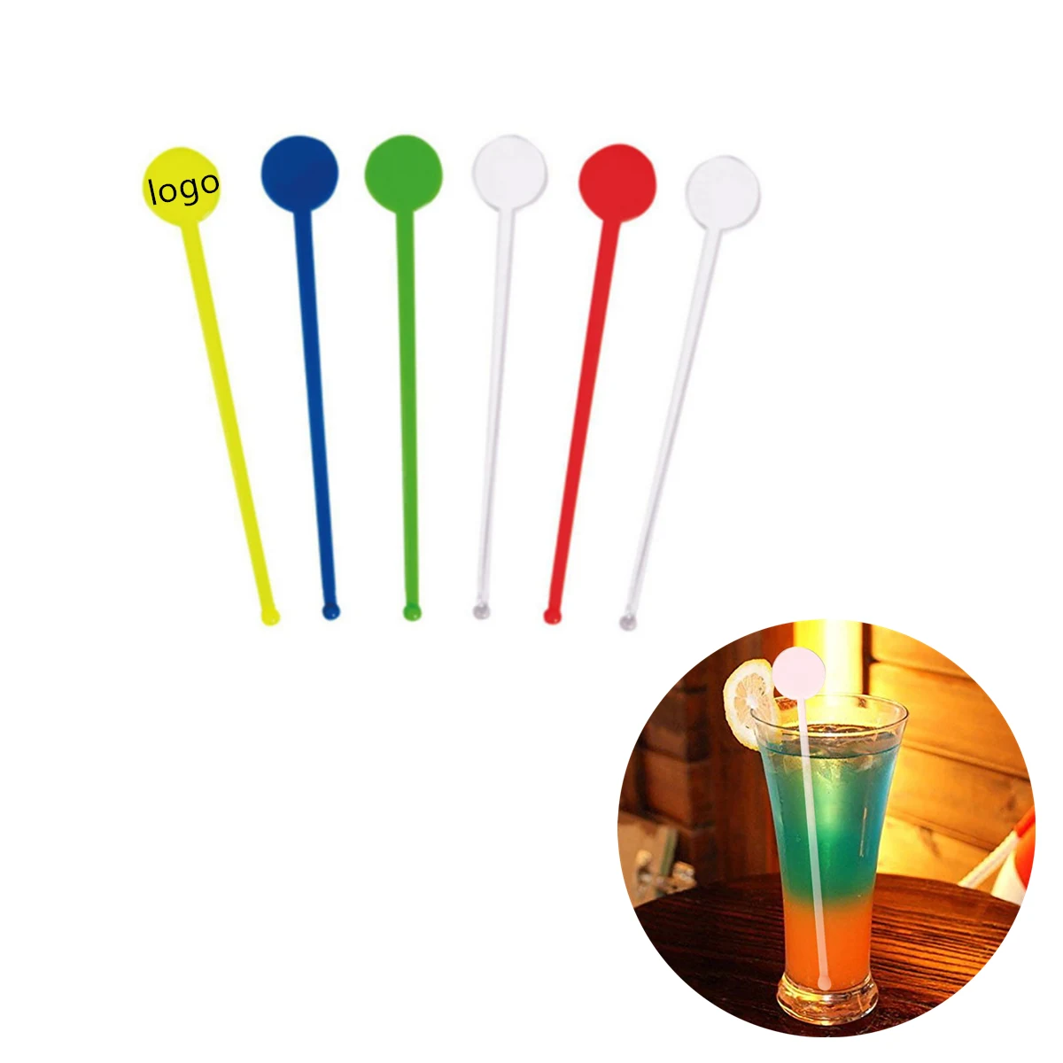 Plastic Drink Stir Stick Wine Stir Bar Rod 1