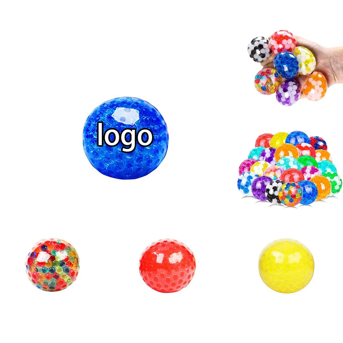 Rainbow Grape Stress Relief Ball 1