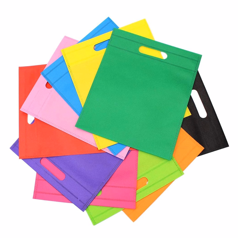 MOQ 100 Pieces Reusable Non Woven Tote Bag 10"L X 14" H