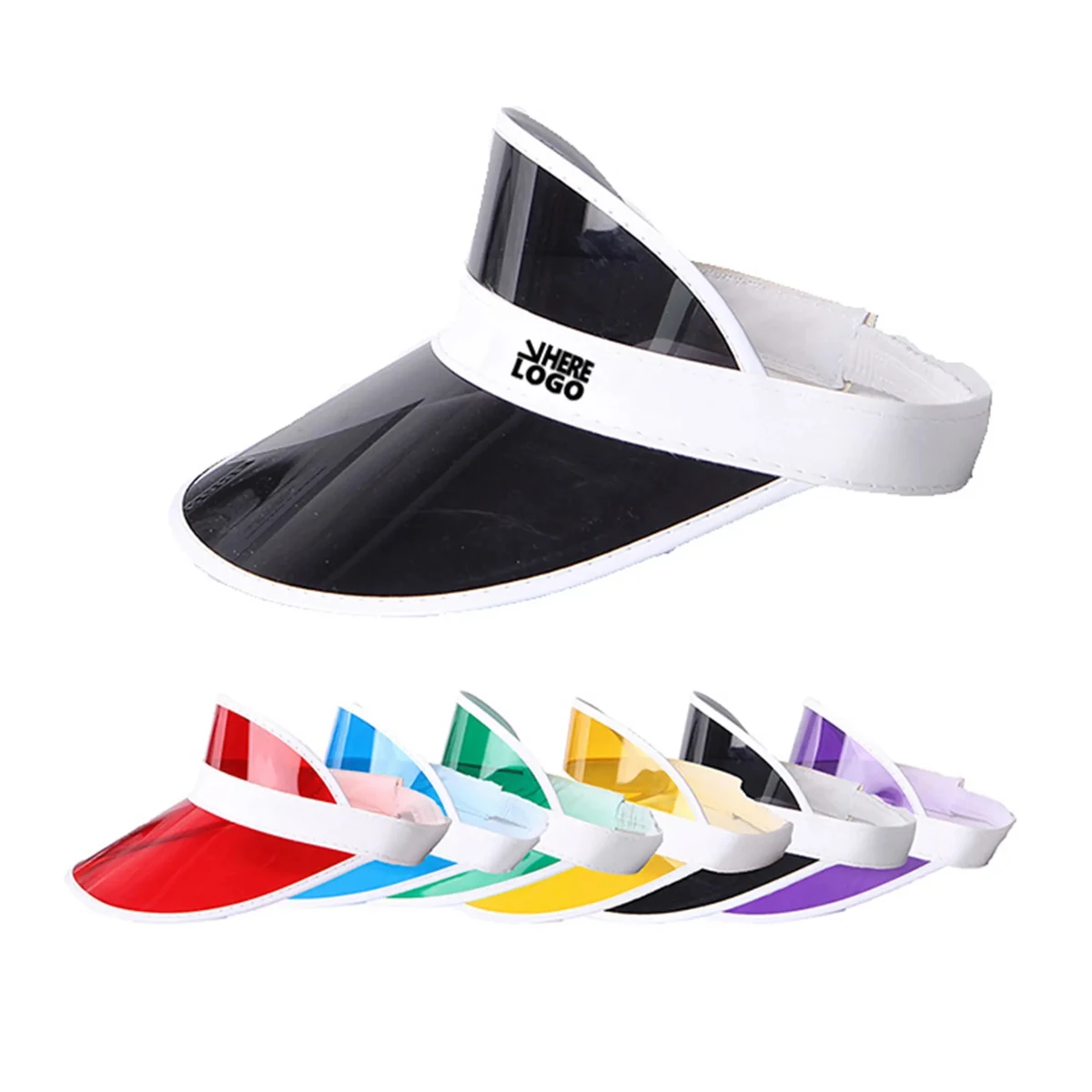Sun Visors Plastic Clear Cap 1