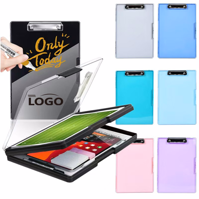 Clear Storage Clipboard with Dry-Erase Cover