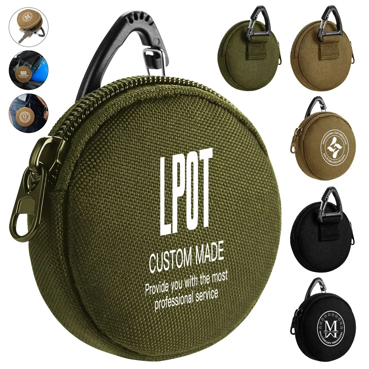 Custom Round Case with Hanging Hook 1